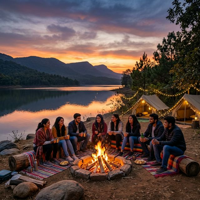 Ananthagiri Hills lakeside camping